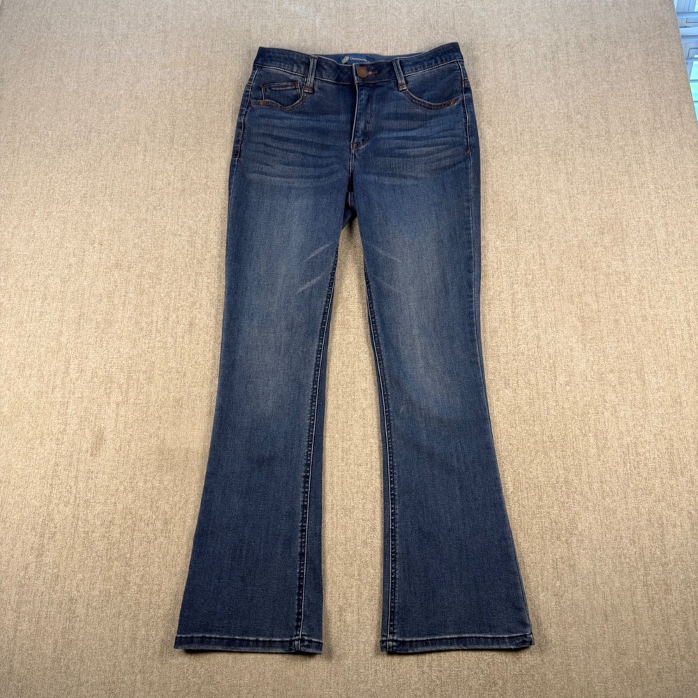 Democracy Ab'solution Jeans Women 2P Blue Bootcut Stretch High Rise Denim